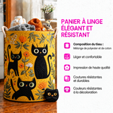 Charlotte™ | Panier rembourré avec des chats noirs