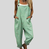 Salopette Florale Vert Menthe