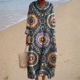 Robe d'été imprimée et fluide