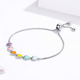 Bracelet en Argent Sterling avec Empreinte de Patte – Ajustement Réglable