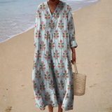 Robe d'été fluide imprimée