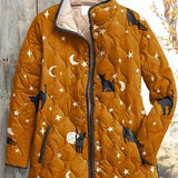 Wibke™ | Veste matelassée avec chats et lunes