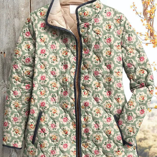 Traudel™ | Doudoune avec des roses sur sauge