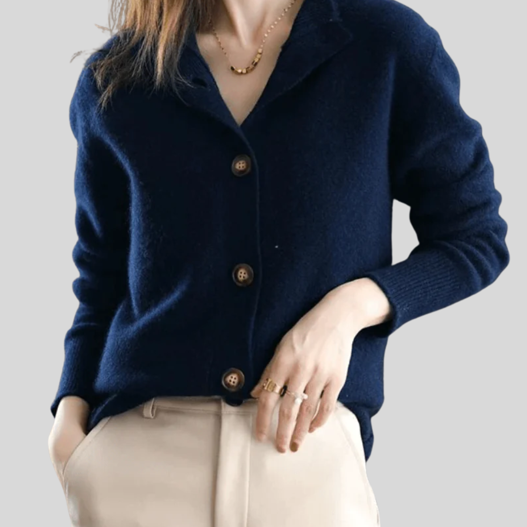 Claire | Cardigan en cachemire au style rétro