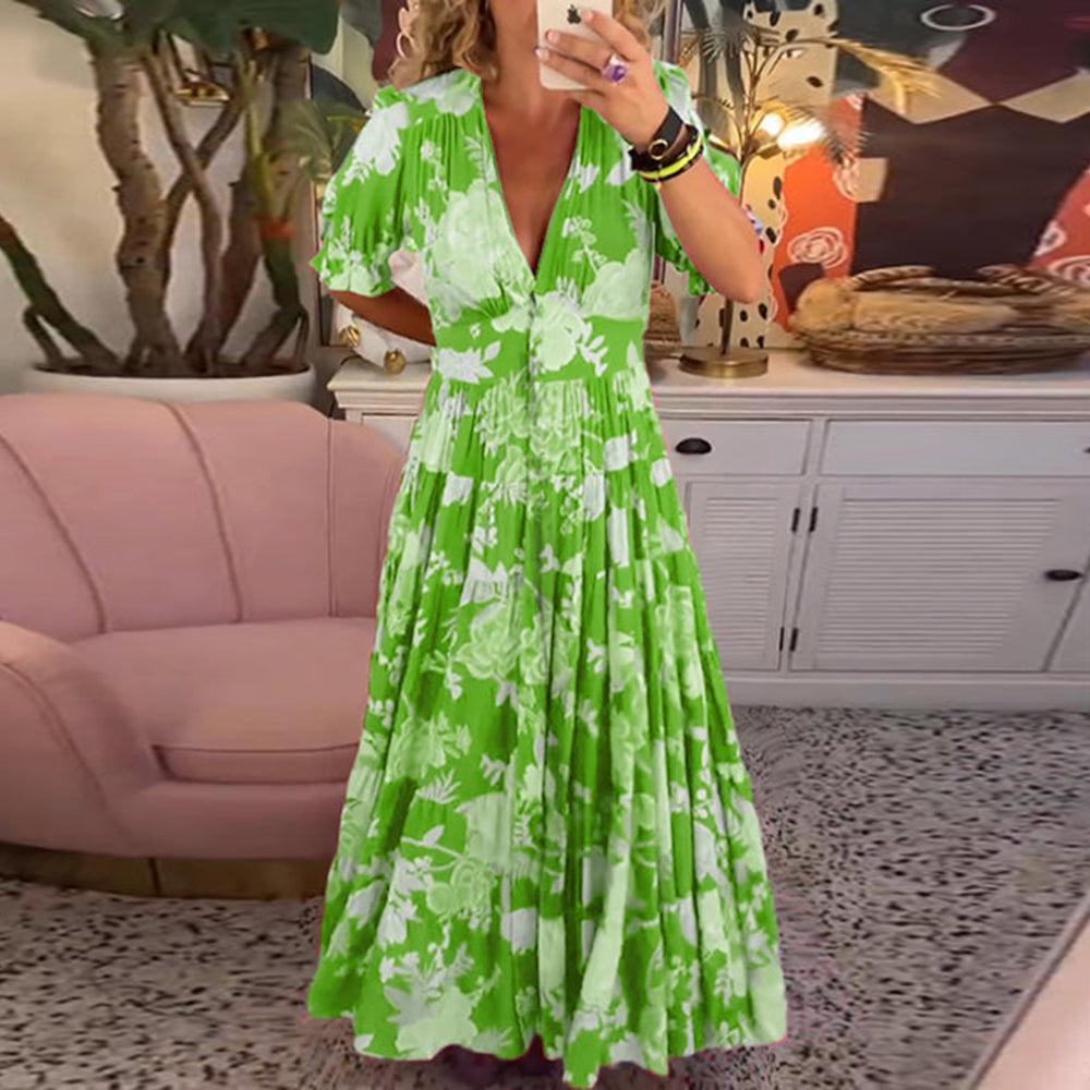 Floriana - Robe à Fleurs Vibrante