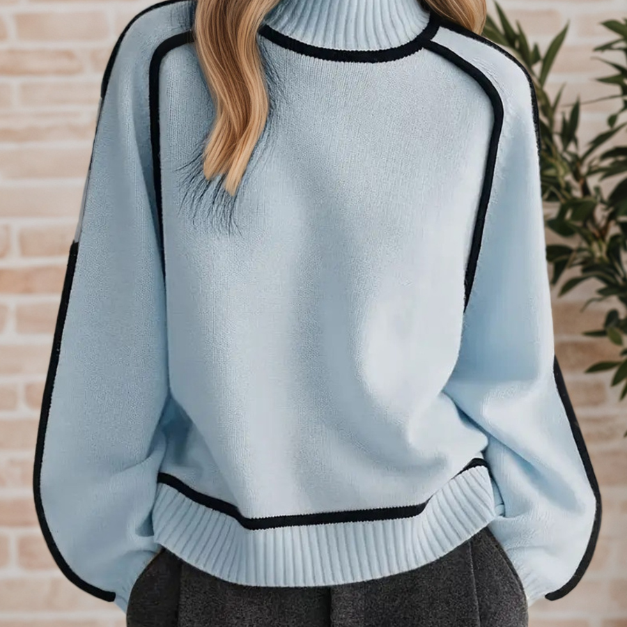 Donna | Pull élégant avec col montant