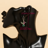 Boucles d'Oreilles Étincelantes en Colibri