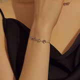 Bracelet en Argent Sterling avec Empreinte de Patte – Ajustement Réglable