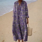 Robe d'été imprimée flatteuse