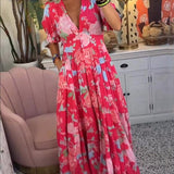 Floriana - Robe à Fleurs Vibrante
