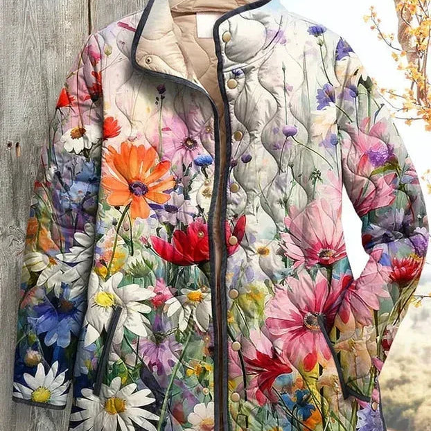 Sybille™ | Veste matelassée avec prairie d'été