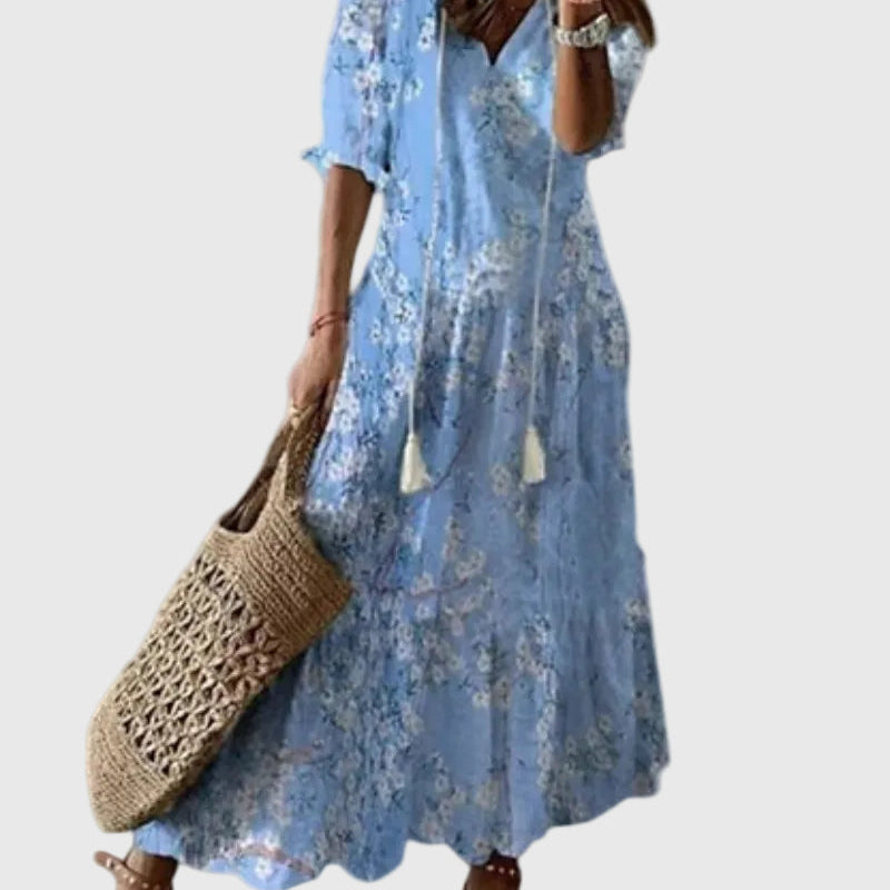 Amalia | Robe Maxikleid Vintage Boho pour l'été