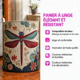 Chloé™ | Panier rembourré avec des libellules