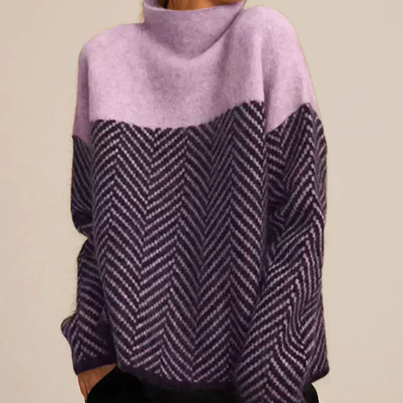 Norah | Pull en coton avec col montant