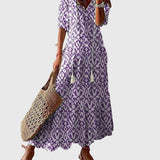 Amalia | Robe Maxikleid Vintage Boho pour l'été