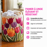 Gaëlle™ | Panier rembourré avec des tulipes en fleurs