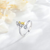 L'Étreinte Éternelle - Bague Ajustable