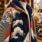Marie™ | Veste à capuche avec motif de montagne
