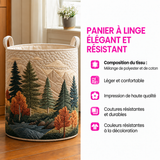 Jeanne™ | Panier rembourré avec montagnes et forêt