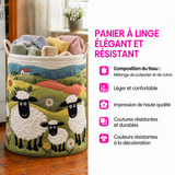 Audrey™ | Panier rembourré avec des moutons blottis