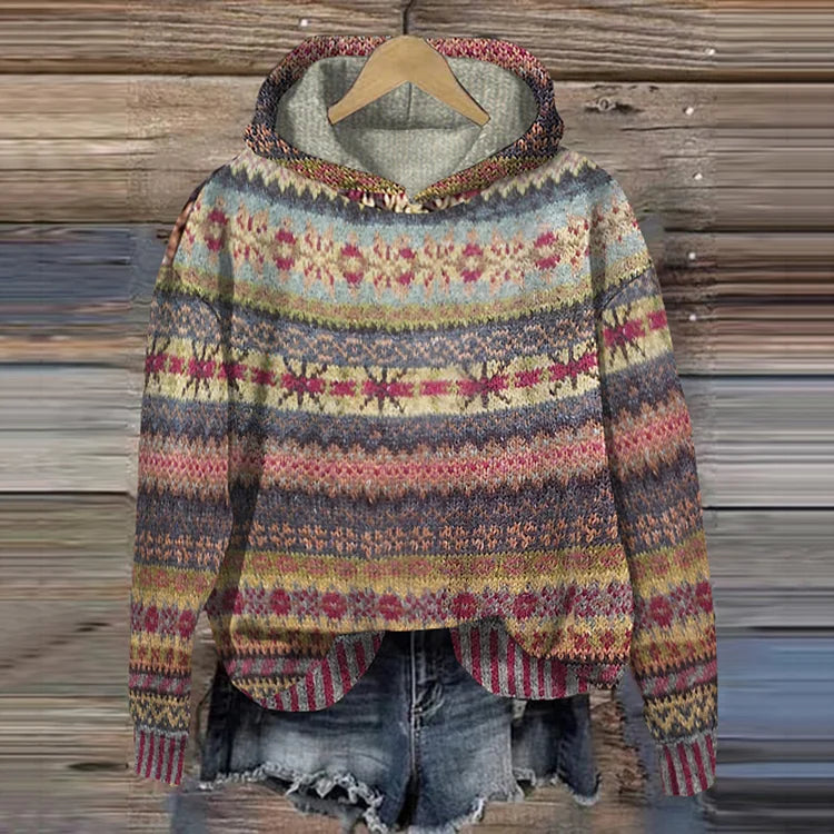 Gaby | Sweatshirt Ethnique Rétro