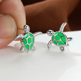 Boucles d'oreilles en forme de tortue de mer