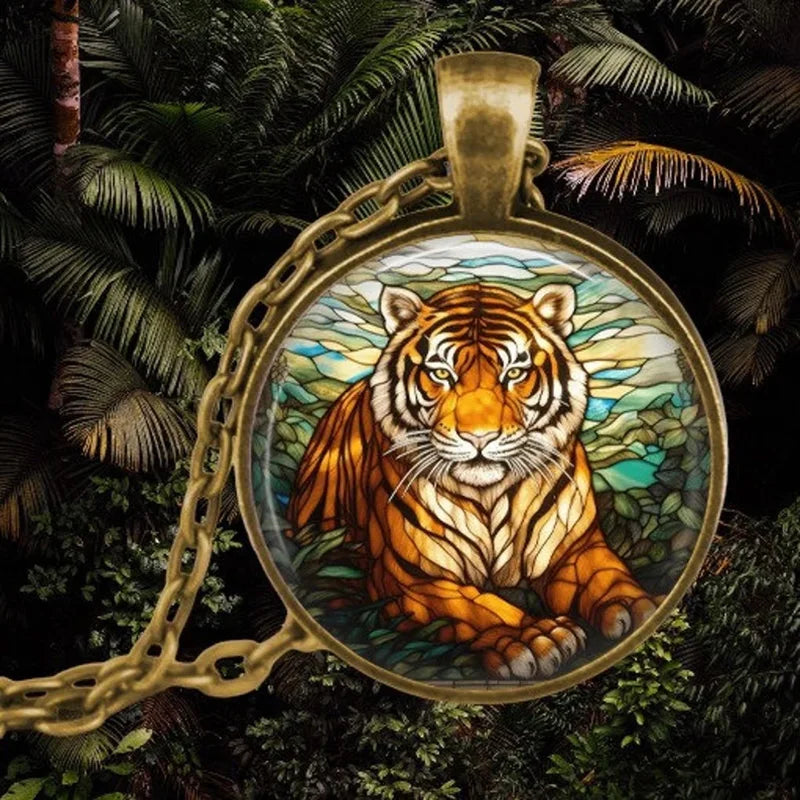 Pendentif en Verre Animal Esprit de la Forêt