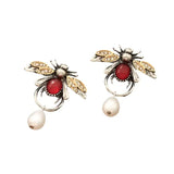 Boucles d'oreilles abeille vintage