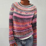 Gundula™ | Pullover im Streifenmix in Pink
