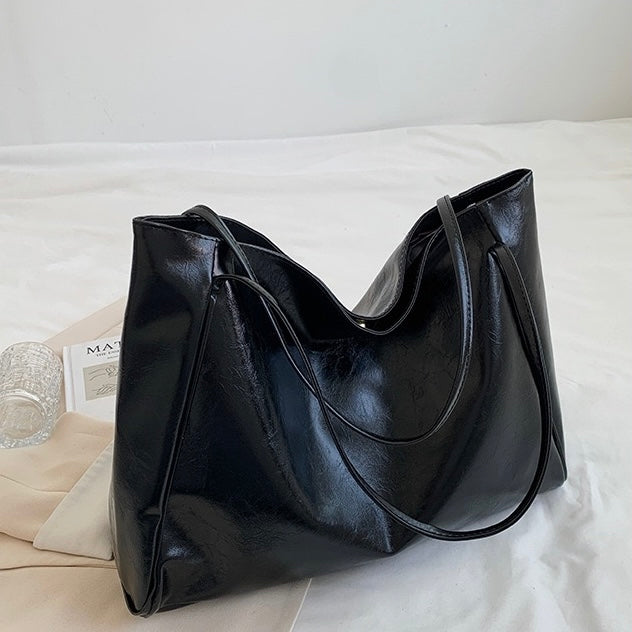 Patricia™ | Sac à main en cuir vegan brillant