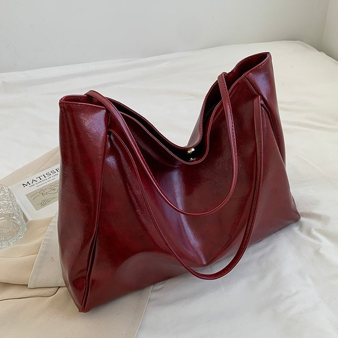 Patricia™ | Sac à main en cuir vegan brillant