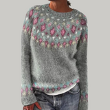 Candace | Pull à col rond avec motif