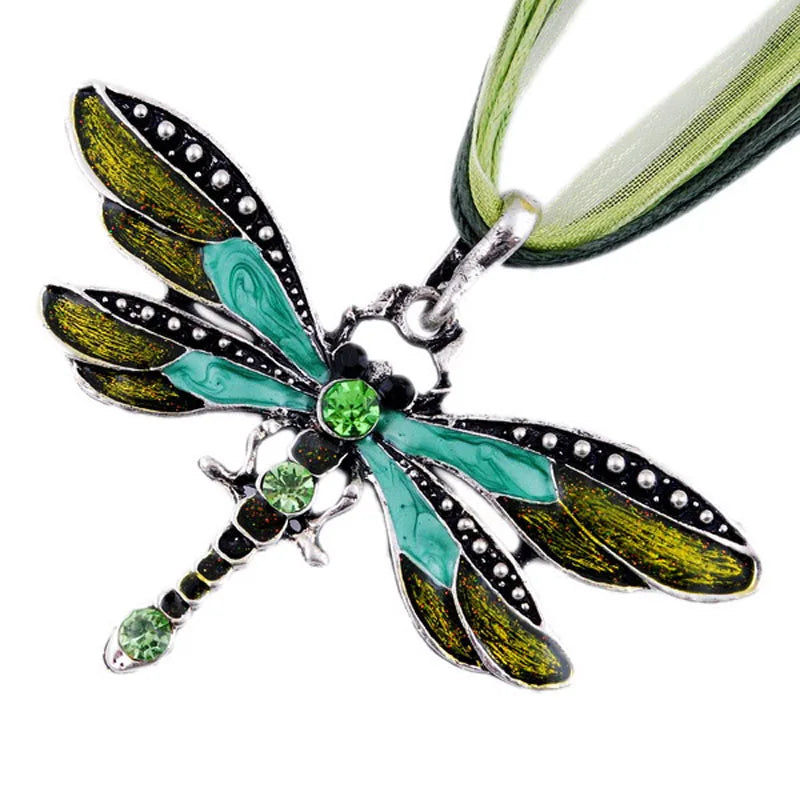 Pendentif Libellule en Cristal