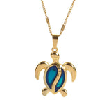 Collier Tortue Bleue Rêves Oceaniques