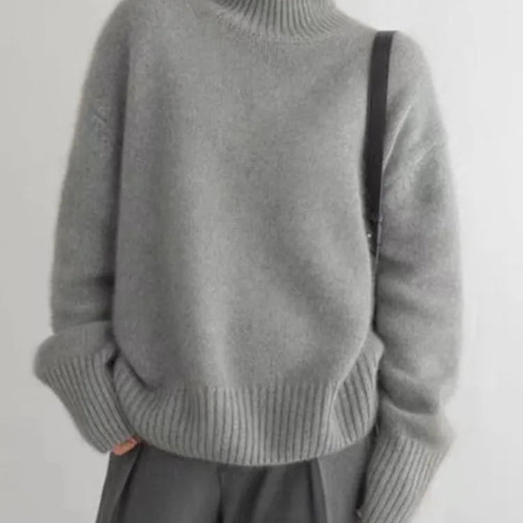 Amaya | Pull à col roulé en cachemire luxueux