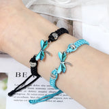 Bracelet Tissé à la Main "Rêves de Libellule"