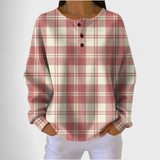 Wiltrud™ | Pull à carreaux en vieux rose