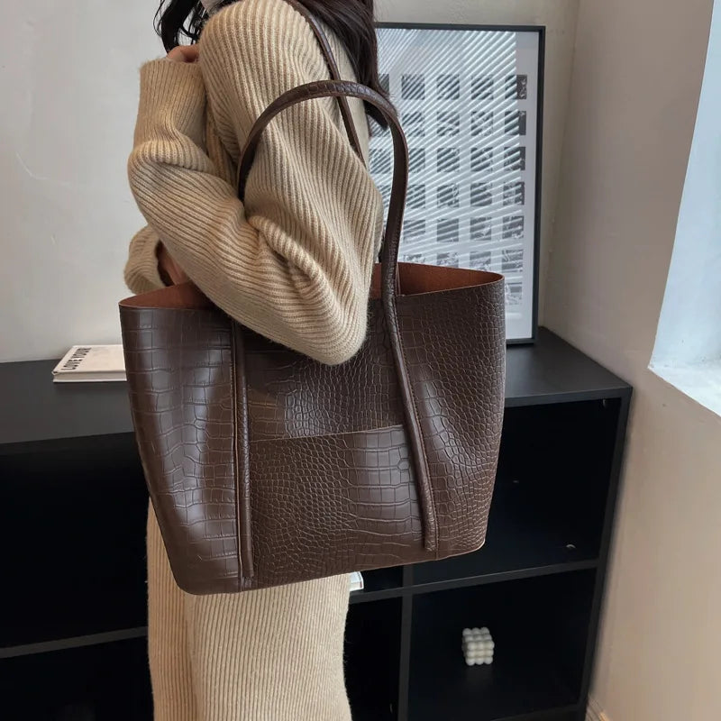 Christina™ | Élégante Sac à bandoulière en cuir végan