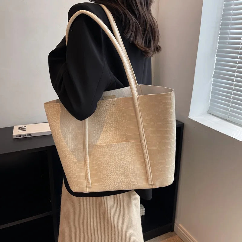 Christina™ | Élégante Sac à bandoulière en cuir végan