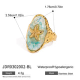 Bague Énoncé Coquillage Étoile de Mer