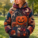Sweat Brillant d'Halloween avec Capuche