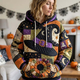 Sweatshirt Patchwork d'Halloween