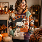 Sweatshirt d'Halloween avec Chien Saucisse Fantôme
