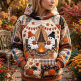 Sweatshirt Confortable avec Esprit de Citrouille