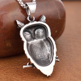 Pendentif en forme de hibou vintage