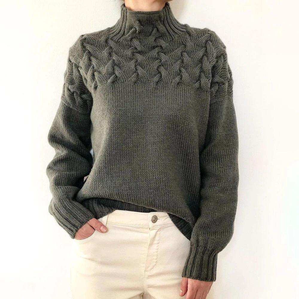 Elena | Pull à col roulé chaud