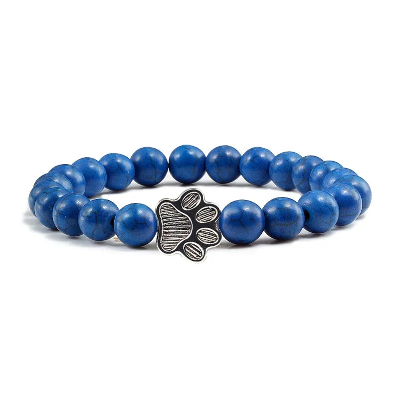Bracelet Pattes Perlé – Design en Pierre Naturelle