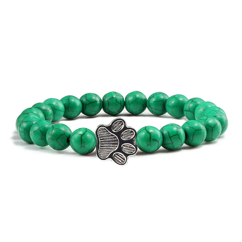 Bracelet Pattes Perlé – Design en Pierre Naturelle