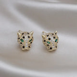 Boucles d'oreilles en cristal léopard coloré