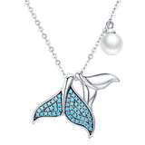 Collier Océan Perle Queue de Baleine